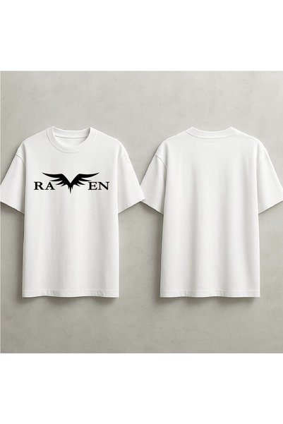 EFEVRA Raven Printed Oversized T-Shirt