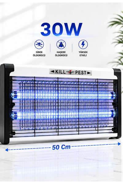 Byanes Sinek Öldürücü Lamba Uv Işıklı 30W Elektrikli Sivrisinek Tuzağı Işıklı...