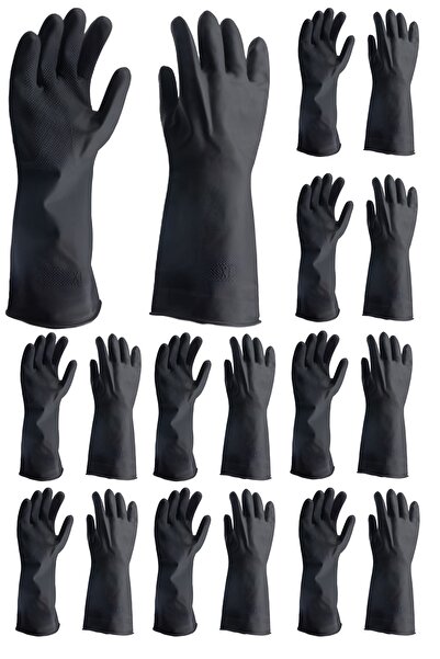 Generic 10 Pack Of Chemical Protective Nitrile Rubber Gloves - Diesel Anti-Sk...