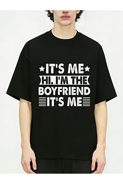 NOURAM فكاهة العلاقات. مرحبًا. تي شيرت رجالي I'M The Boyfriend It'S Me برقبة ...