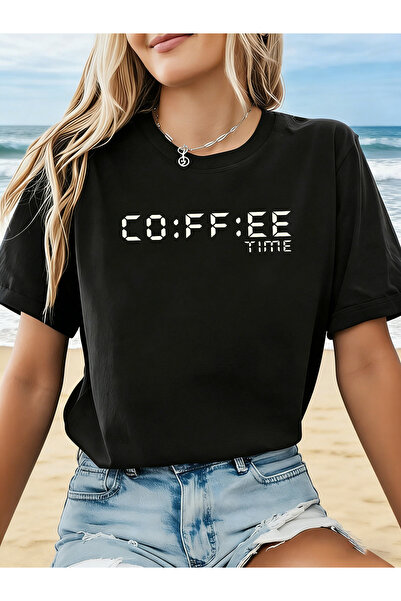 En22 ثقافة القهوة، أسلوب بسيط، تي شيرت نسائي للربيع والصيف بطباعة نمط COFFEE ...