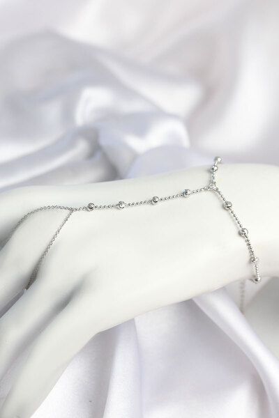 OGHAMAY Brass Silver Color Dorika Model Women's Şahmeran
