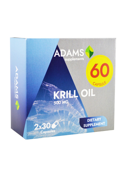 Adams Supplements Krill Oil 500mg 60cps (30cps+30cps)
