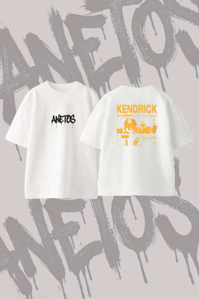 Anetos Kendrick Lamar_16 Σχεδιασμένο μπλουζάκι με στάμπα στην πλάτη, βαμβακερ...