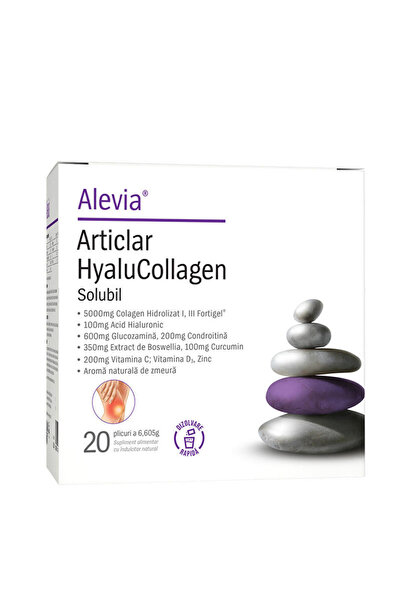 Alevia Articlar HyaluCollagen Solubil 20 plicuri