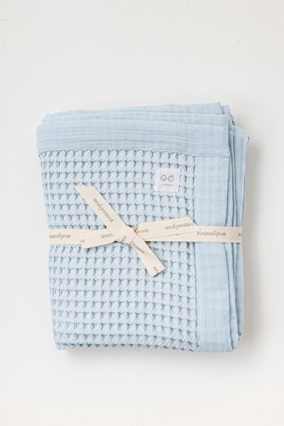 andywawa 100% Cotton 100*120cm Pique Blue