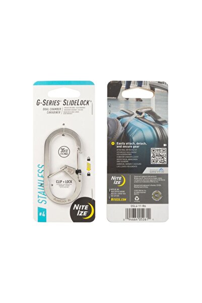 Nite Ize Carabiner G-Series Slidelock Silver #4 (NI GSL4-11-R6)