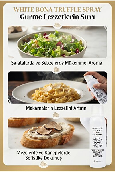 BONA Beyaz Trüf Aromalı Zeytinyağı Sprey 125 ML