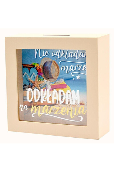 KUKARTKA Pusculita SKARBBOXY SBB-021, din MDF, cu fereastra de expunere, cu m...