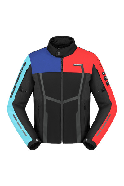 Spidi MOTOJOY TEKSTİL CEKET SİYAH MAVİ KIRMIZI