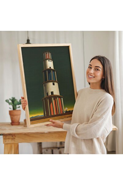 Pegziz Giorgio De Chirico the Tower and the Train Painting |   Metaphysical A...