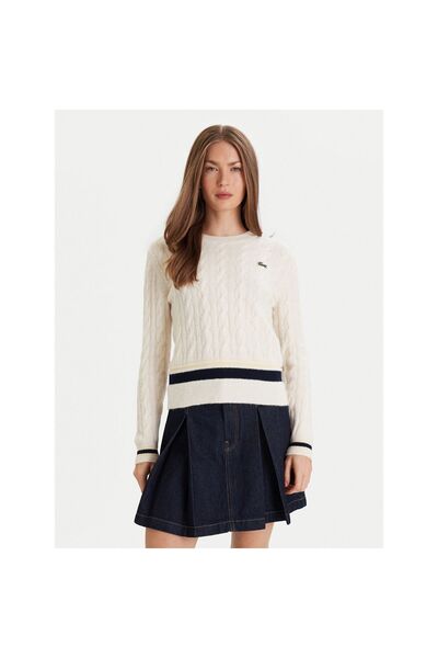 Lacoste Pulover de damă AF4159 Crem