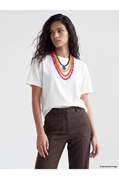 LC Waikiki Peak New Season Crew Neck Soft Touch Women's T-Shirt