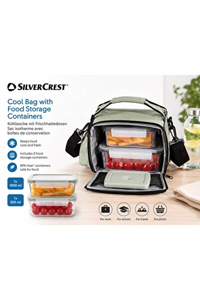 Silver Criest Cool Bar with Food Storage Containers