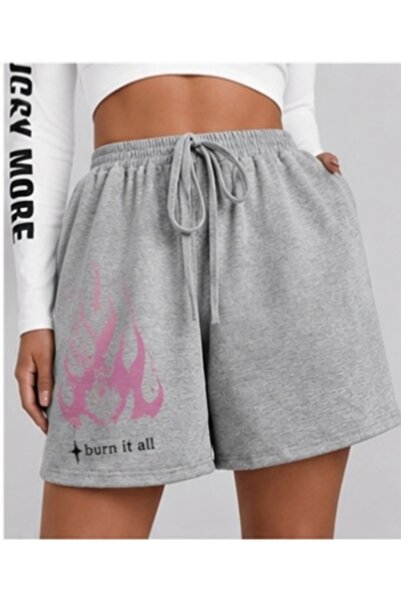 classy moda Unisex Oversize Relaxed Fit High Waist Special Design Printed Sum...