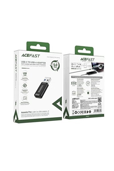 Acefast J2 USB-C to USB-A adapter for charging and data transfer