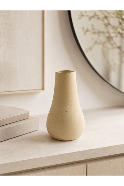 Lazuran Studio Vază Decorativă Modernă, Formă Organică Picătură, 13 cm, Desig...