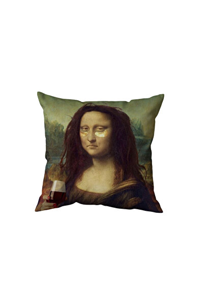 Beramussa Mona Lisa Funny Pillow, Funny Gift for a Friend