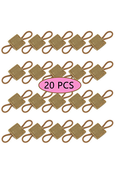 Choice5 TAN-20P 10pcs MOLLE Elastic Nylon Webbing Ribbon Buckle Outdoor Hikin...