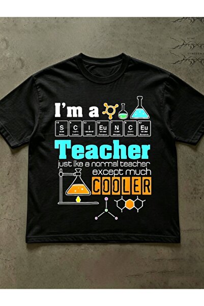 LİNA06 Men'S Funny T-Shirt, I'M a Science Teacher Except Much Cooler Slogan, ...