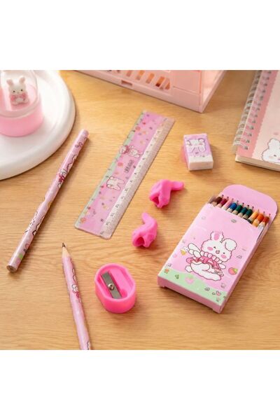 idei 13-Piece School Supplies Top Bottom Set with Patterned , Contains Graphi...