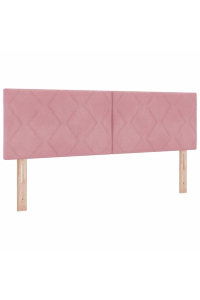 vidaxl Tăblie cap Roz 160 cm Catifea