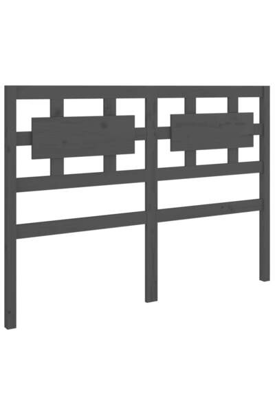 vidaxl Tăblie de pat, gri, 205,5x4x100 cm, lemn masiv de pin