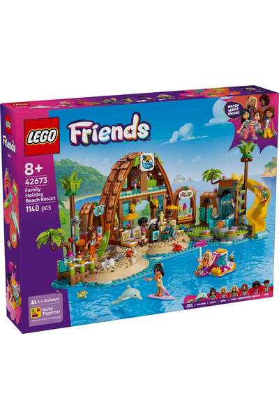 LEGO ® Friends - Statiune de pe litoral pentru vacanta cu familia (42673)