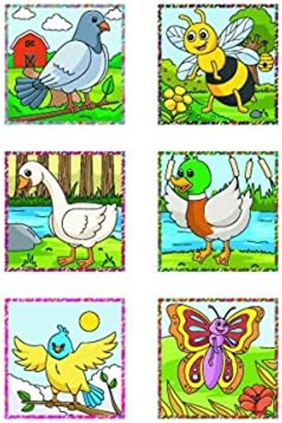 Yıldızan Flying Animals 3D Magnetic Puzzle (9 Magnetic Cubes 6 Puzzles) 931845
