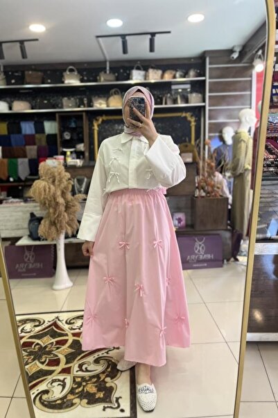 HÜMEYRA BUTİK تنورة مفصلة بفيونكة