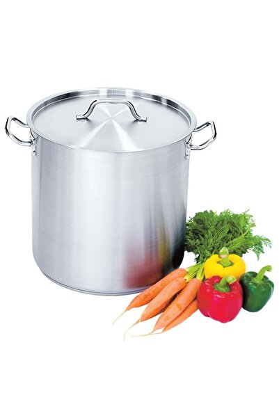 OEM Oală înaltă din oțel inoxidabil satinat cu capac, 9 litri, Ø240mm, h200mm...