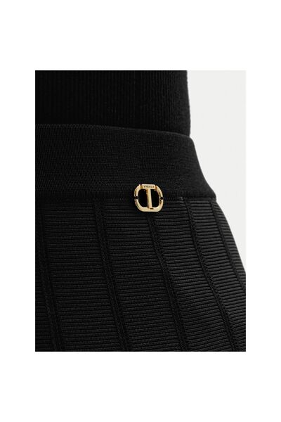 TWINSET Fustă în linie A pentru femei 252TP3641 Negru