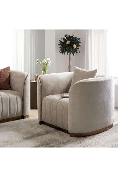 PAN HOME BREAK SINGLE SEATER SOFA- BEIGE
