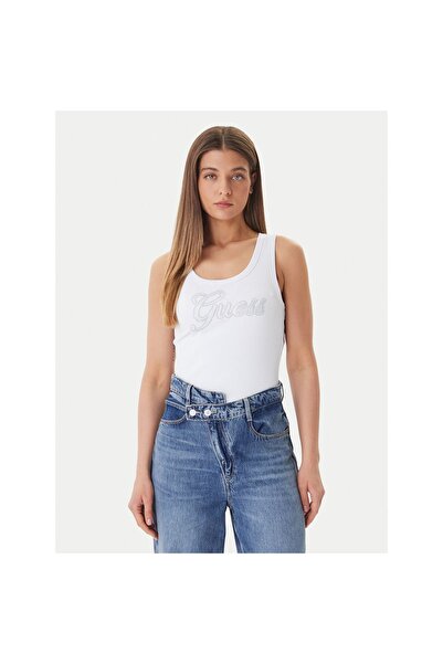 Guess Top de damă W6GP22K2954 Alb