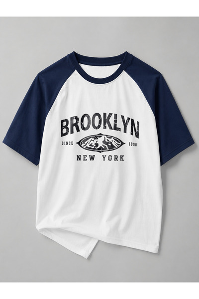 MOONBULL Unisex Baskılı Oversize Reglan Kol T-shirt