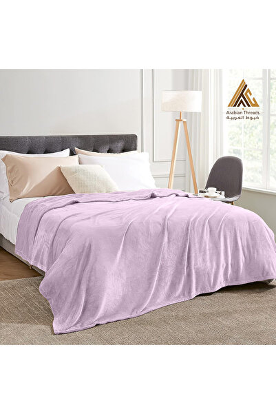 Arabian Threads Luxury Fleece Blanket – 170×210 cm | Ultra-Soft Blanket for One
