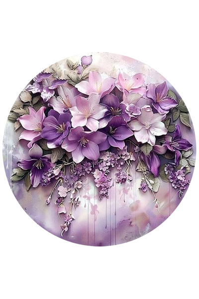 TELLGRAF Flowers Themed Sticker Set (4X4 cm 24 Pieces)