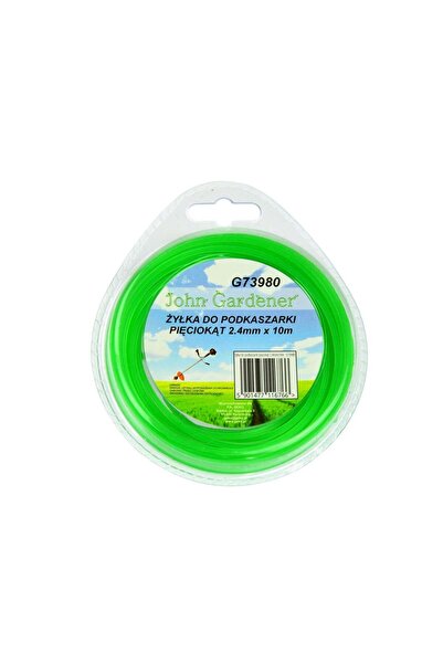 GEKO Fir de tăiere pentru mașini de tuns iarba, pentagonal, 2.4mmx10m, G73980