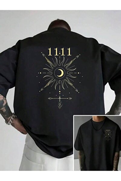 bellanova Unisex πολύχρωμο μπλουζάκι με στάμπα Oversize Streetwear Άνετη εφαρ...