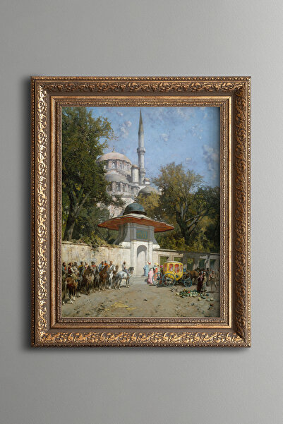 epiqart عصر اسطنبول العثماني - لوحة منقوشة عتيقة الطراز - نموذج سميك