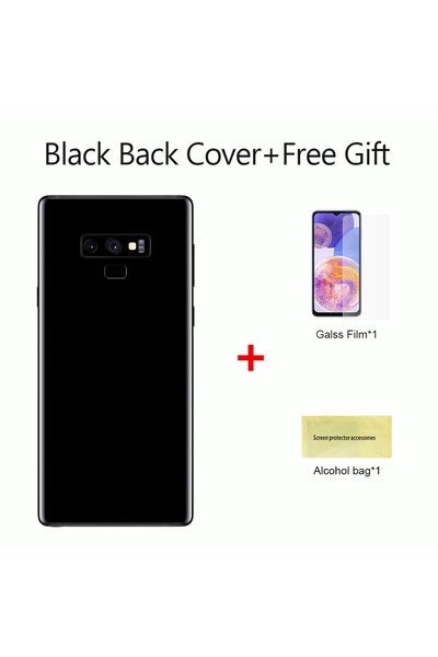 Choice For Note9 Black New For Note9 Battery Back Cover 3D Glass Panel Rear D...