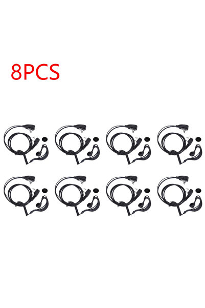 Choice6 8PCS 10-1PCS 2 Pin Earpiece Headset for BAOFENG UV5R KENWOOD Anti-noi...