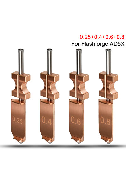 Choice12 0.25 0.4 0.6 0.8 لطقم هوت إند AD5X، فوهة AD5X سريعة الفك، فوهة بثق س...