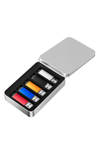 Choice6 32 GB 5PCS 5PCS 10PCS USB Flash Drive 128GB Metal Box Pen Drive 64GB ...
