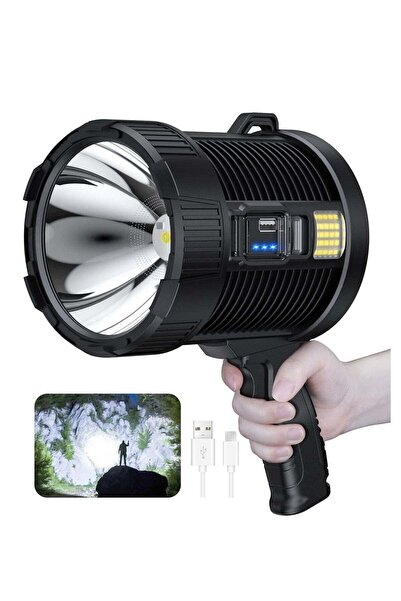 Bluejw Rechargeable Spotlight, 100000 Lumens Led Spot Lights Handheld Large F...