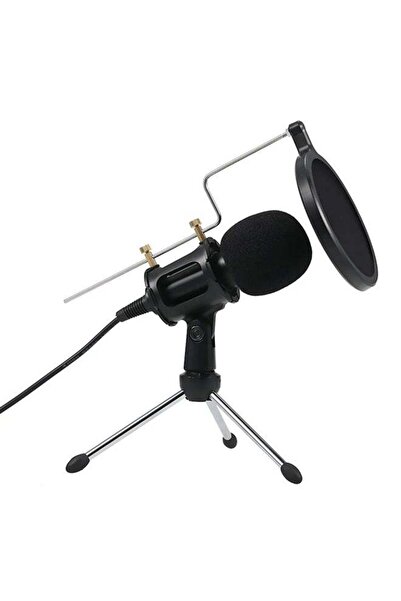 Generic Microphone Condenser With Stand C4805 Black