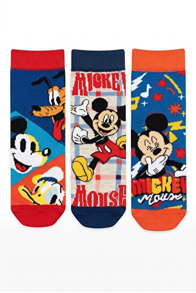 Disney Licensed Mickey Mouse 3-Pack Boys Girls Children's Socks Cotton Socks ...
