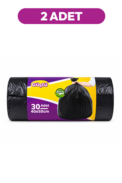 Parex Strong Black Garbage Bags Small Size 30Pcs 40 X 50 cm Two Packs