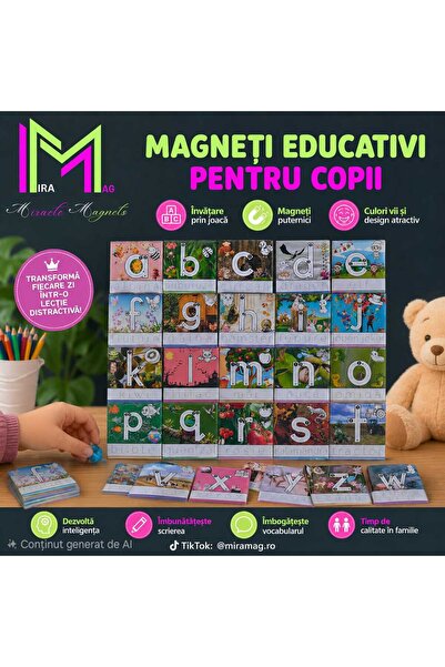 OEM Magneti educativi Cu Alfabet Litere Mici de Tipar