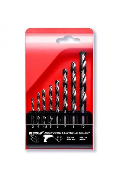 dedra WMS08 SET DE BROAȘTE DE GĂURIT METAL 8 BUCĂȚI